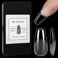 600 Tips clear ballerina media semirigide
