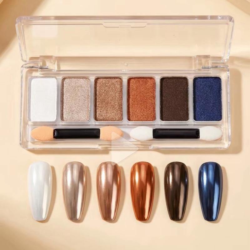 Bronze Palette 6 colori polvere compatta cromata